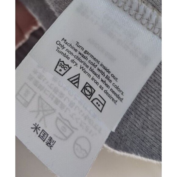 Vintage Eddie Bauer Women's Sweater Gray Full Zip 100% Cotton Made In USA Large - Picture 11 of 12